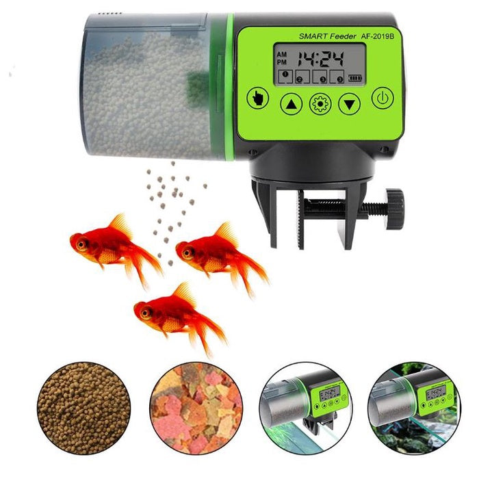 Automatic Fish Feeder Electric Aquarium Feeder Auto Adjustable Food Timer Fish Tank Dispenser
